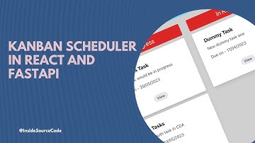 Kanban board scheduler created using React and FastAPI