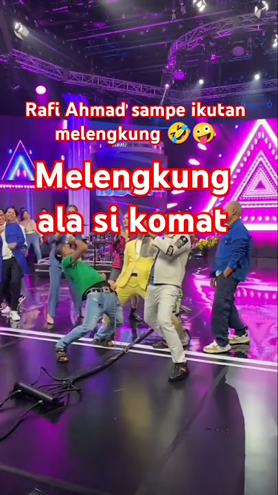 Rafi Ahmad ikutan melengkung ala si komat 🤣 #musicviral #sikomat #gudanghiburan #funny