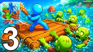 Zombie Ark - Gameplay Walkthrough Part 3 - Zombie Raft Survival (Android, iOS) screenshot 2