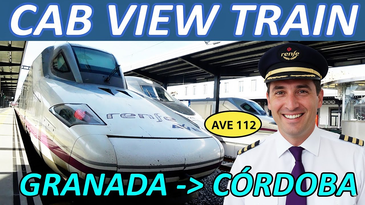 CAB VIEW 4K | Spain's AVE 112 Journey: Granada to Córdoba