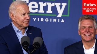 Biden Attends Campaign Event For Terry McAuliffe, Democratic Candidate For Virginia Governor
