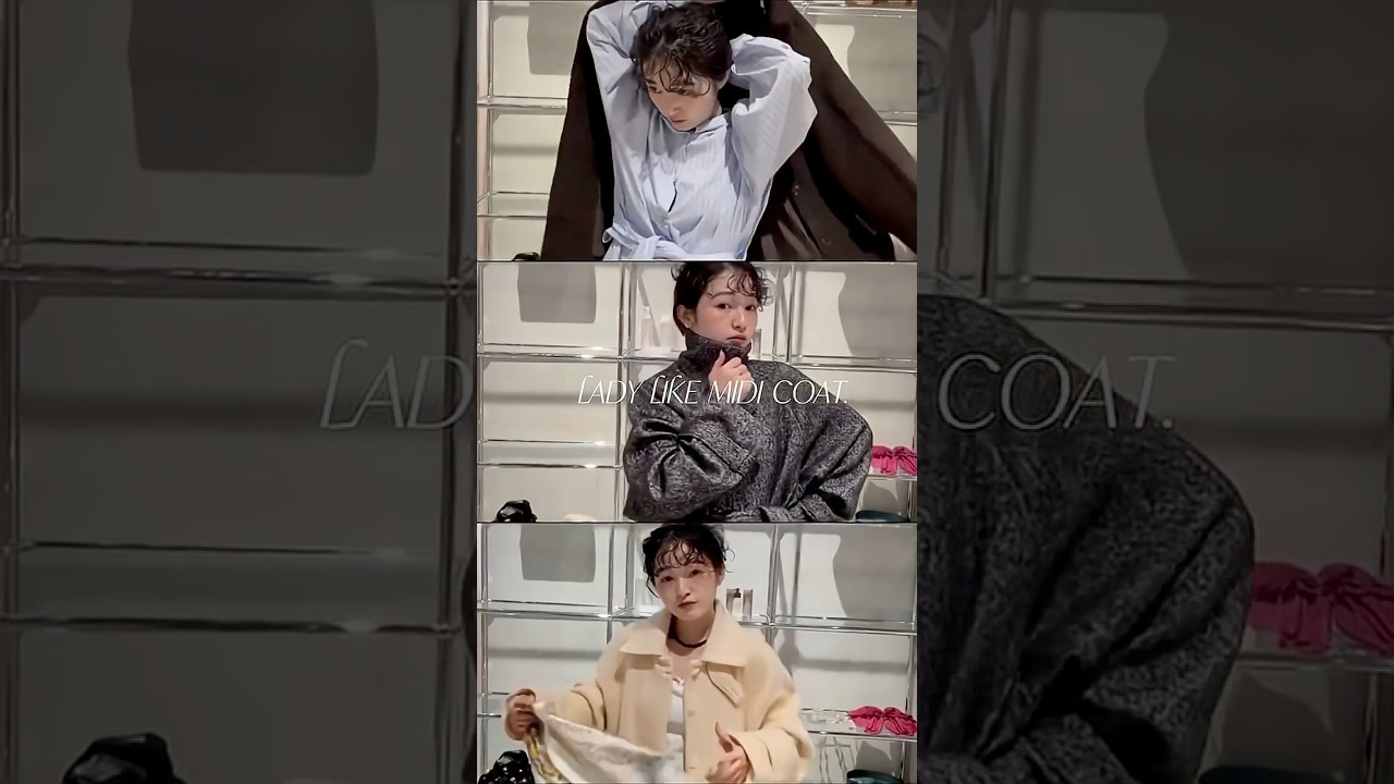 Ameri】LADY LIKE MIDI COAT #shorts - YouTube