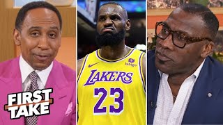 FIRST TAKE | LeBron will not avoid anyone- Stephen A \& Shannon: Lakers will face Nuggets in Playoffs