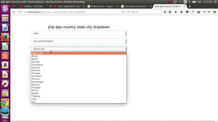 City State and Country drop down with database - SQL Files