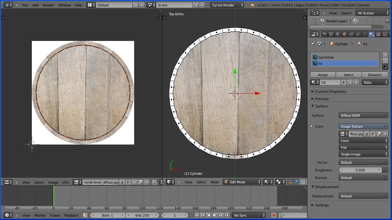 Blender 2.6 Tutorial Making a Wooden Barrel Part 3 - Shaping and UV ...