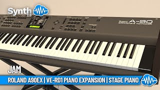 ROLAND A90EX | VE-RD1 PIANO EXPANSION | STAGE PIANO | Jam - YouTube