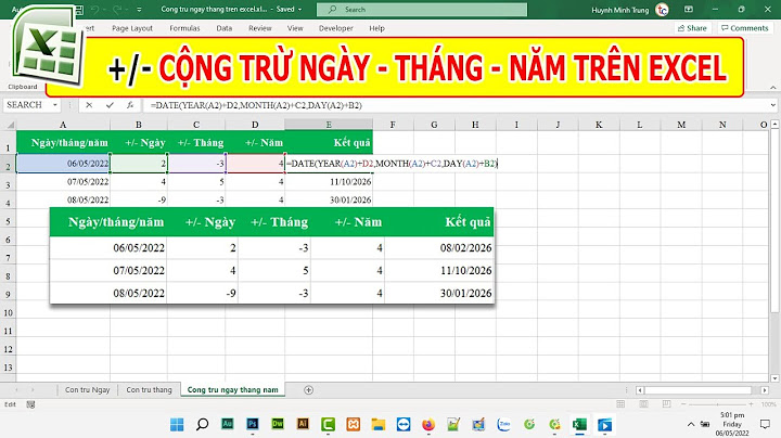 Bài toán cộng trừ có kiện trong excel