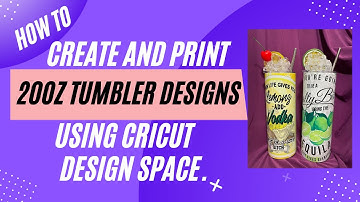 How To Create  20oz Tumbler Design In Cricut Design Space.