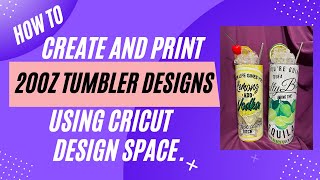 How To Create  20oz Tumbler Design In Cricut Design Space. by Regina's Crazy Life 41,591 views 1 year ago 3 minutes, 45 seconds
