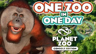Can I Build An ENTIRE Zoo in ONE DAY? | Planet Zoo Console Edition
