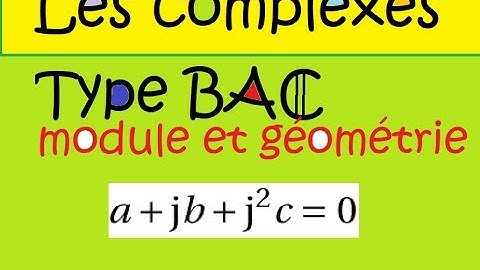 Complexes-Géométrie et module le nombre j - TYPE BAC   Asie 2015