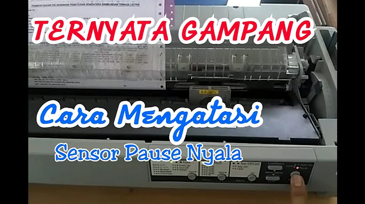 Cara mengatasi Printer Epson LQ 2190 lampu pause nyala I Tidak bisa print Lampu Sensor Pause Nyala
