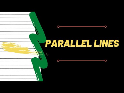 Video: Er parallelle linjer skæve linjer?