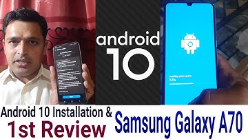 Galaxy A70 Android 10 Installation & 1st review | Samsung Galaxy A70 Android 10 update | #92Mobiles|