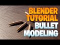 Blender tutorial - Modeling a bullet mesh