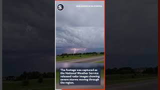 Spider Lightning Flashes Across Kansas