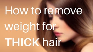 How to Make THICK Hair Look Thin!