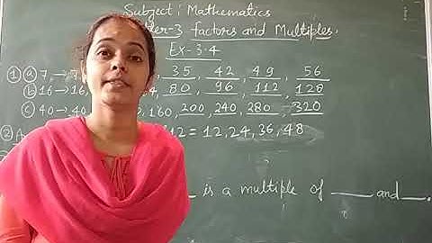 Class-5 Mathematics Chapter-3 Factors and multiples Exercise-3.4 by Bharti Singh