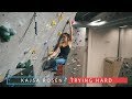 Kajsa Fighting Her Fears - Lead Climbing - 1 Year In The Making
