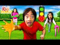 Red light green light challenge with slime