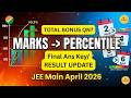 ✅ Final Marks vs Percentile | Bonus Qns? After Response Sheet Release🎯 | JEE Main April Session 2026