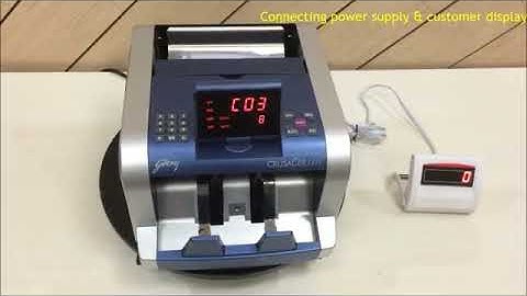 Godrej Cash counting machine - Crusader Lite (Fake note detection and currency counting machine)