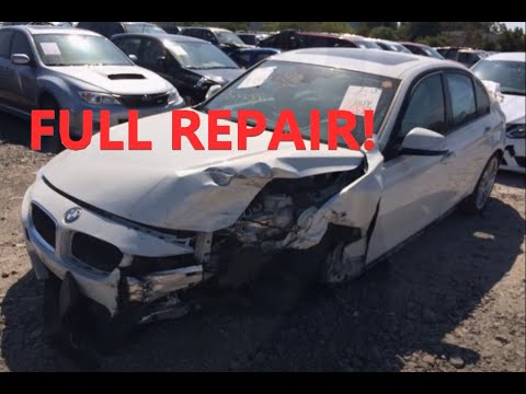 BMW 3 SERIES TOTALED!! FULL REPAIR!!!! F30 - YouTube