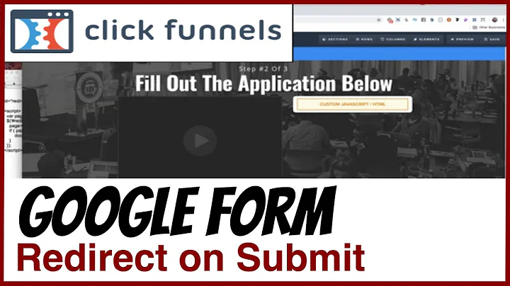 How to Redirect a Google Form on Submit...  ClickFunnels Tutorial