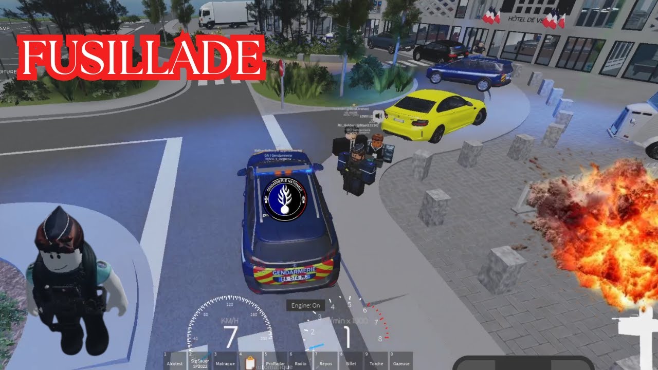 FUSILLADE près du CHU, dans la peau des GENDARMES de Galax RP