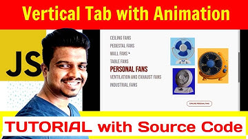 Ep 98 - Vertical Tab with Javascript Tutorial with Source Code