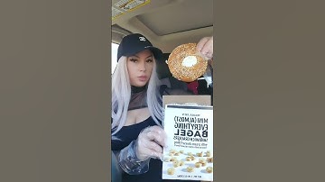 ASMR mini everything bagel crackers vs real everything bagel #shorts #youtubeshorts #shortvideo #fyp