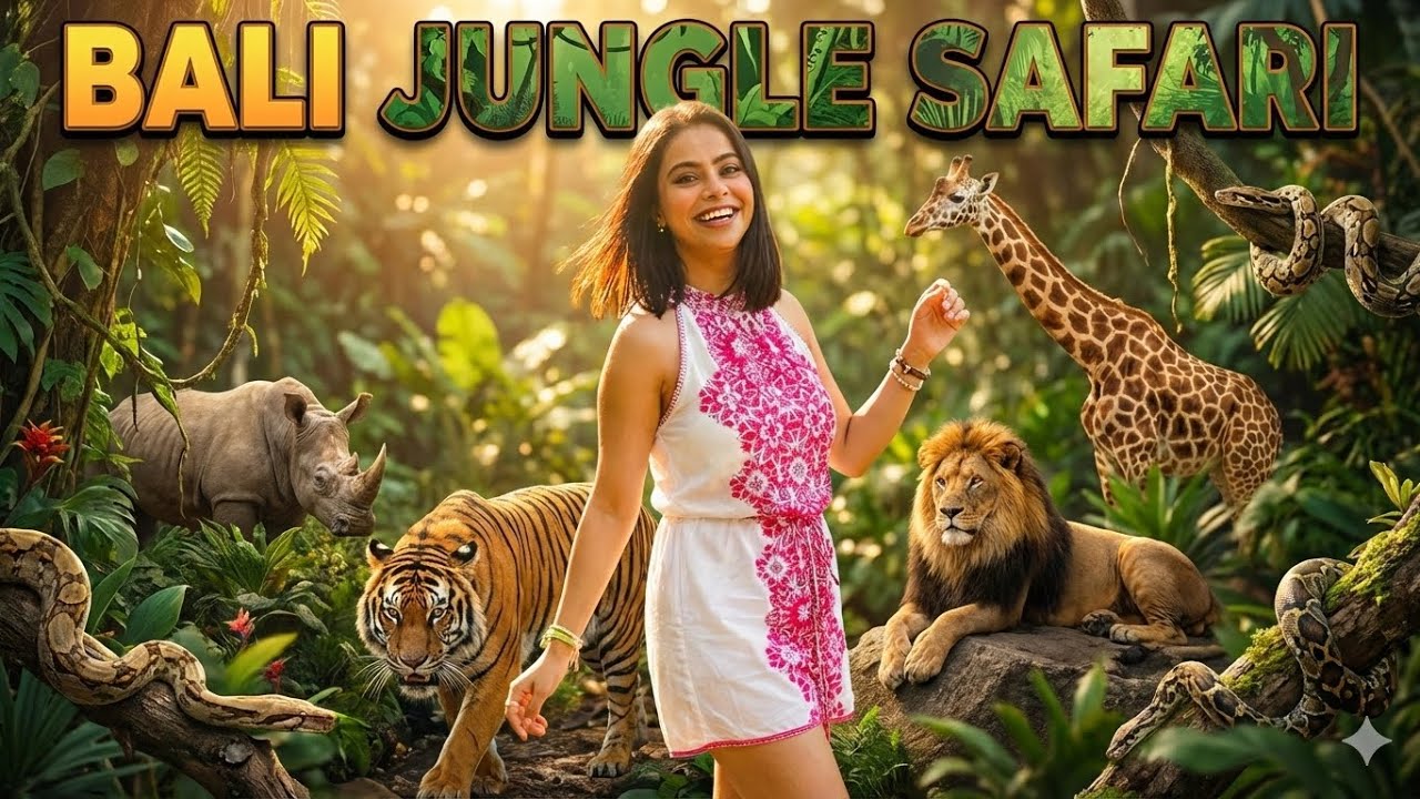 Indonesia च्या जंगलात मराठमोळं Adventure | Bali Safari Park मध्ये धमाल 🐅