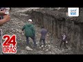 Pagputol sa mga sheet pile ng itinayong flood control project... | 24 Oras
