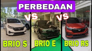 PERBEDAAN BRIO SATYA S VS BRIO SATYA E VS BRIO RS 2023