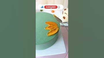 Unique sunflower design cake || cake decoration without nozzle #shorts #cake