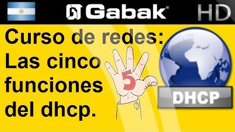 Las 5 funciones del dhcp. Curso de redes