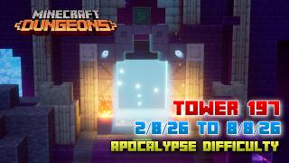 The Tower 197 [Apocalypse] Full Climb, Guide & Strategy, Minecraft Dungeons Fauna Faire