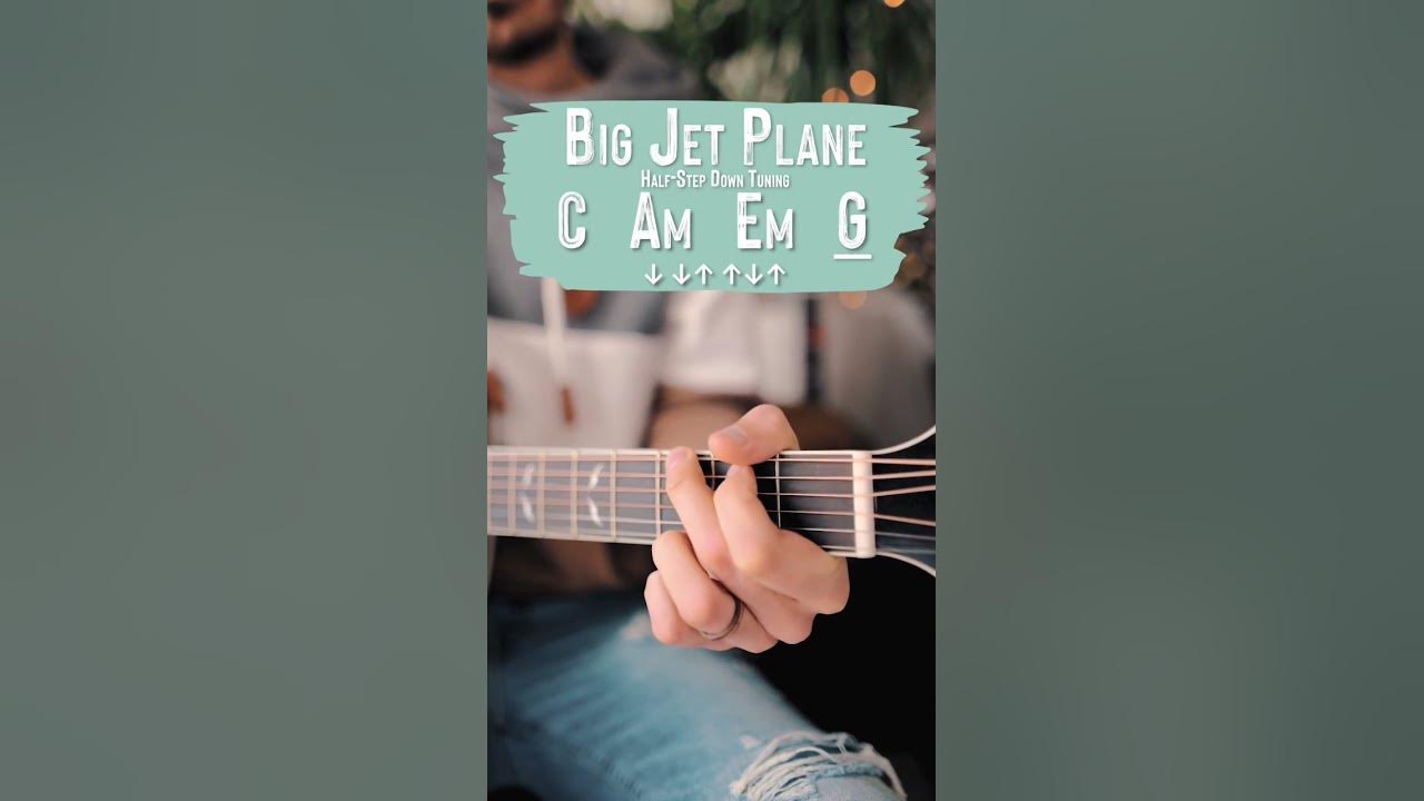 Big Jet Plane Angus & Julia Stone Guitar Tutorial (Acoustic; Covered by Post Malone) #shorts