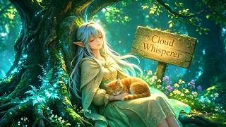 Calm Piano Music 🌿 Healing Anime Ambience for Focus, Study, Relaxation | Elf & Kitten #relaxingpiano screenshot 5