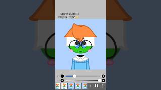 new artstyle on ibis paint x btw ✨ / animation test #countryhumans #shorts
