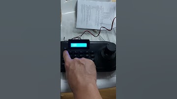 How to program PTZ CCTV keyboard controller Joystick.