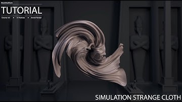 Cinema 4D & X-Particles & Arnold Render tutorial: Simulation Strange Cloth