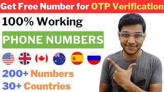 How To Get Free Phone Number for OTP Verification | Get Free USA Number