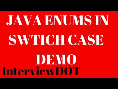 JAVA USE ENUMS IN SWITCH CASE DEMO
