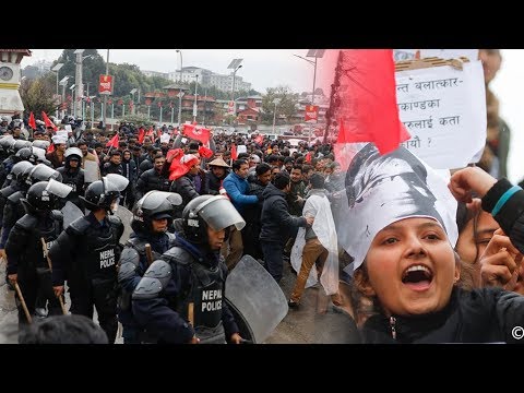 सरकारविरुद्ध नेविसंघको प्रदर्शन | Kathmandu Nepal | Onlinekhabar | Nepal student union