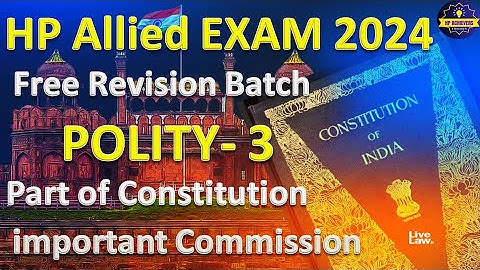 HP Allied Free Revision Batch Class | Part of Constitution | HP Achievers | HP Allied 2024 | hppsc