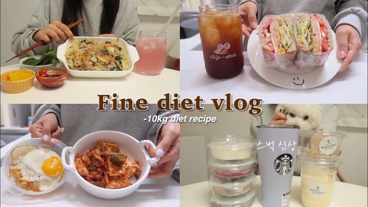SUB)🌽건강하고 맛있게 나만의 방법으로 만드는 -10kg 다이어트식단(백순대볶음,양배추두부조림,닭가슴살샌드위치,옥수수요거트,에그샐러드)mukbang|food vlog|간헐적단식