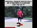 Basketball Pressure Shooting Drills 25 3 Pointers in 2 Minutes   Can You Do it