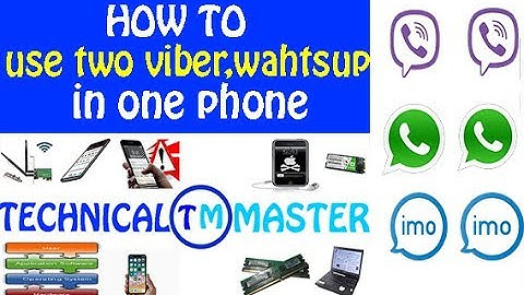 how to use two viber whatsapp in one phone