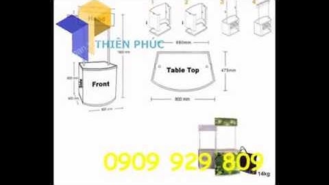Cách lắp ráp quầy booth sampling bằng nhựa